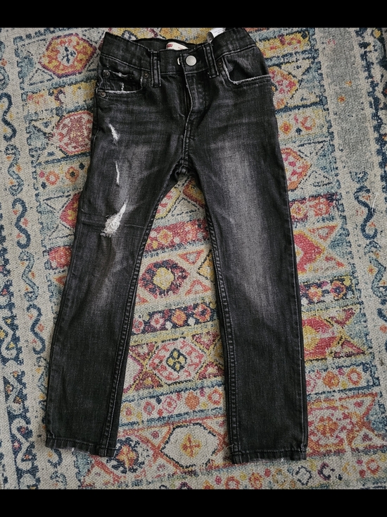 Levi's Other - Levi's Black Washed Distressed Kids Jeans